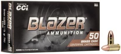 Picture of CCI 9mm Blazer Brass 115gr FMJ 5200